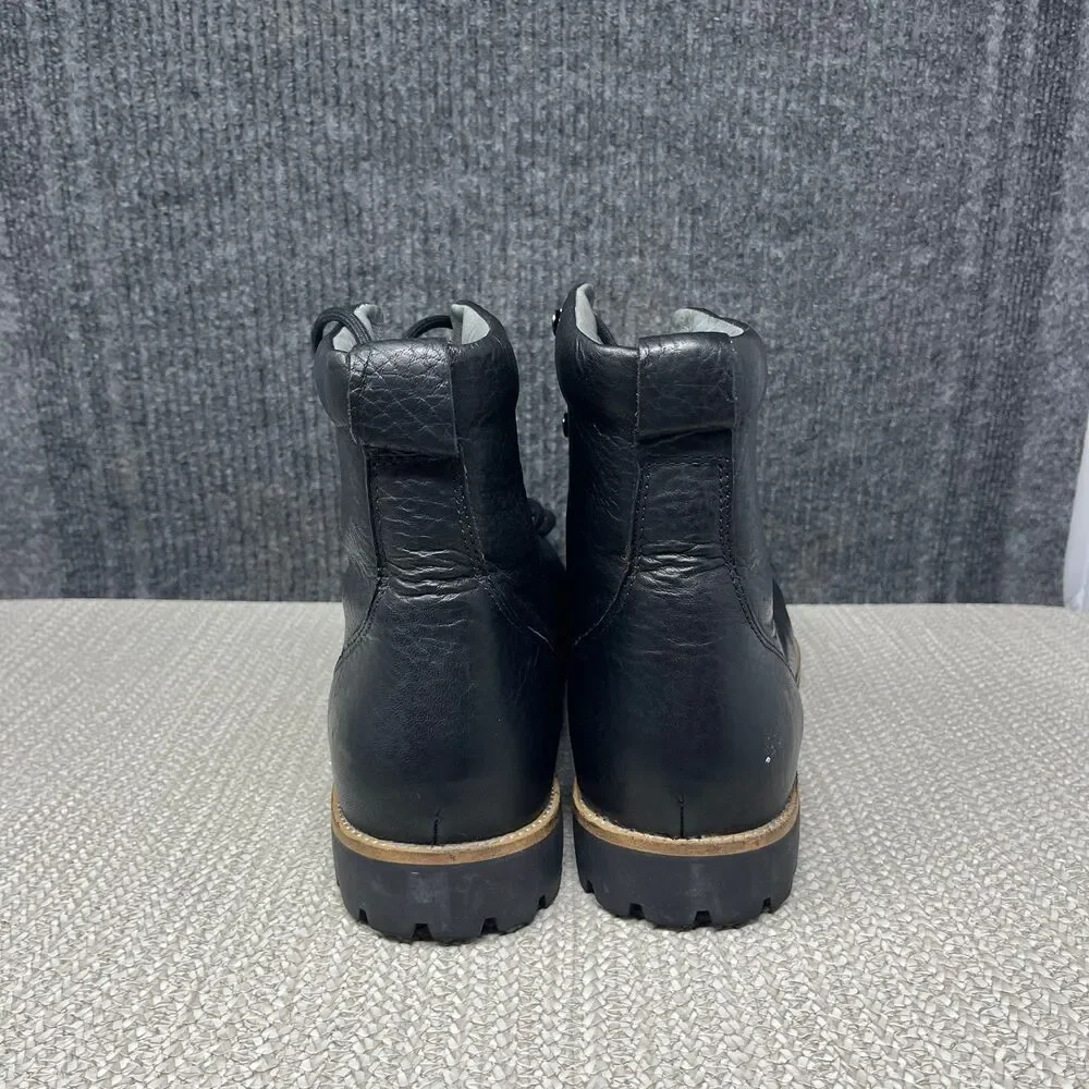 Blackstone Black Leather Lace Up Combat Boogs Mens Size 47 / US 14